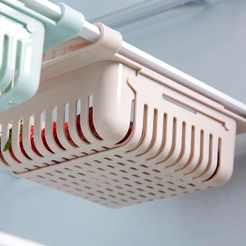 Adjustable Fridge Organizer Racks Tray Sliding Storage Racks (4 Pc Set)