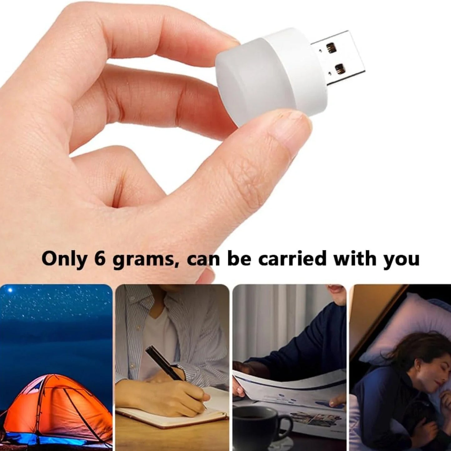 USB LED Night Lamp Mini Portable for PC and Laptop