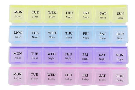 Pill Case - Tablet Box Holder Medicine Storage Organizer Container