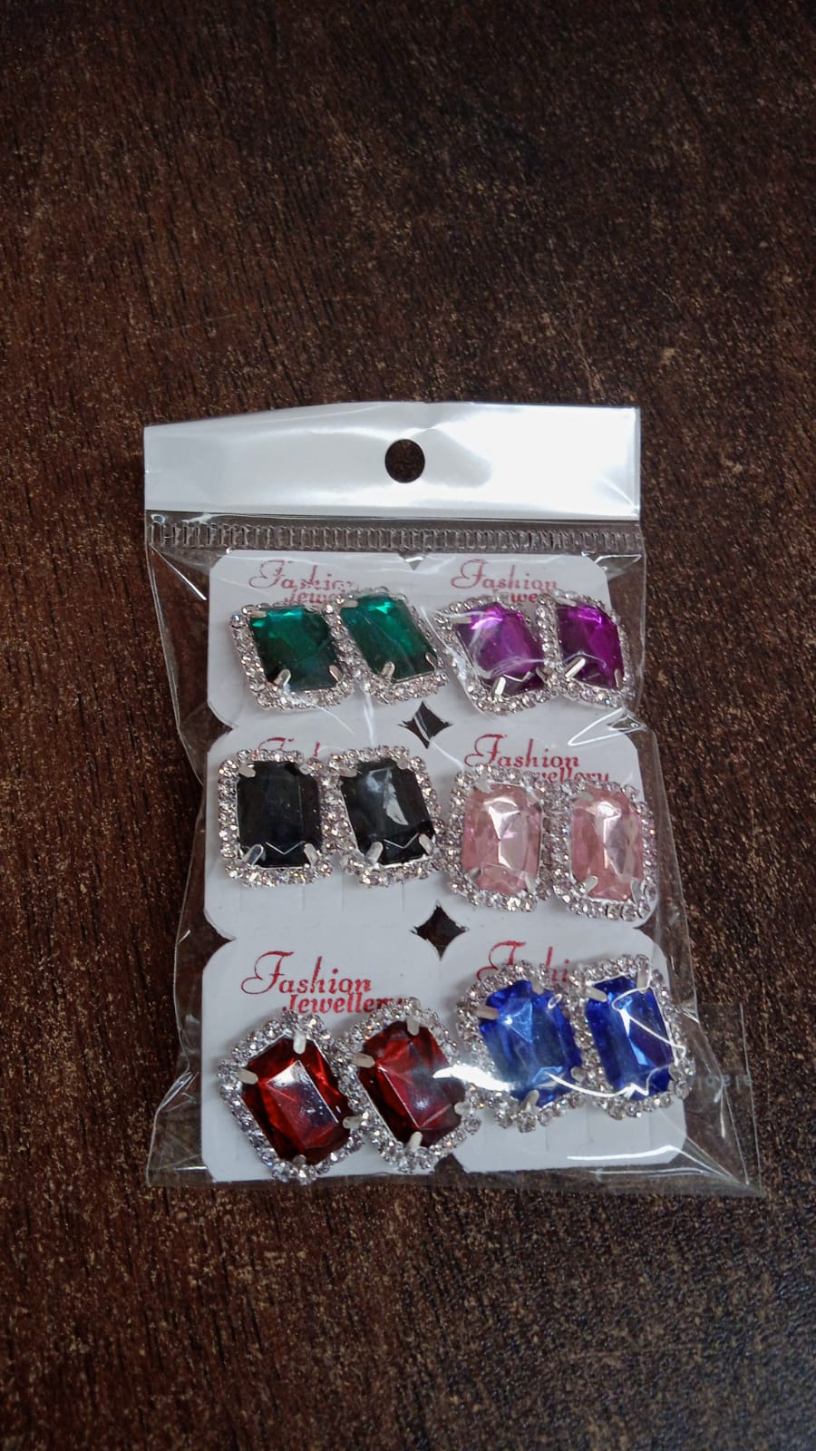 Interchangeable triangular shaped Diamond Earrings