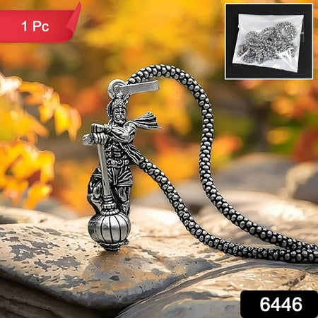 Hanuman Ji Pendant With Gada Religious Jewellery for Men and Women