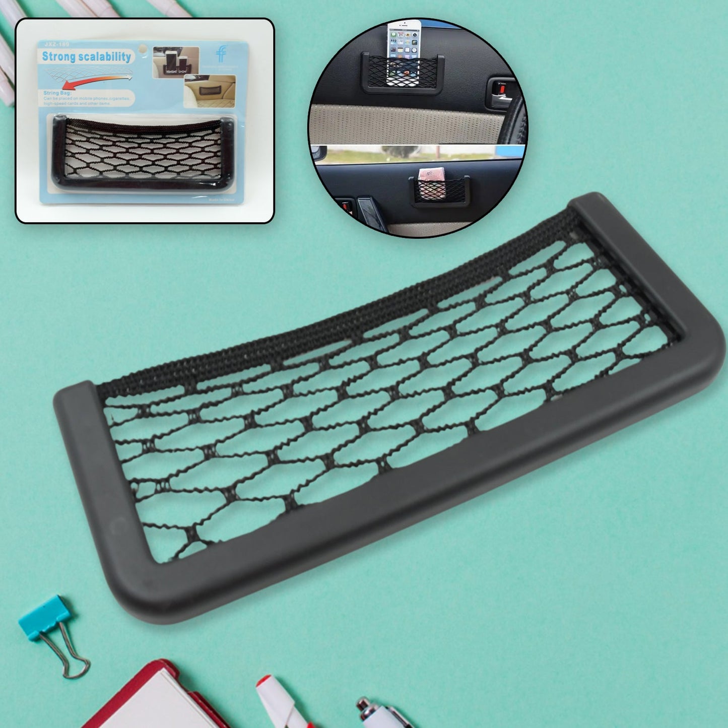 Car Seat Side Storage Net Bag