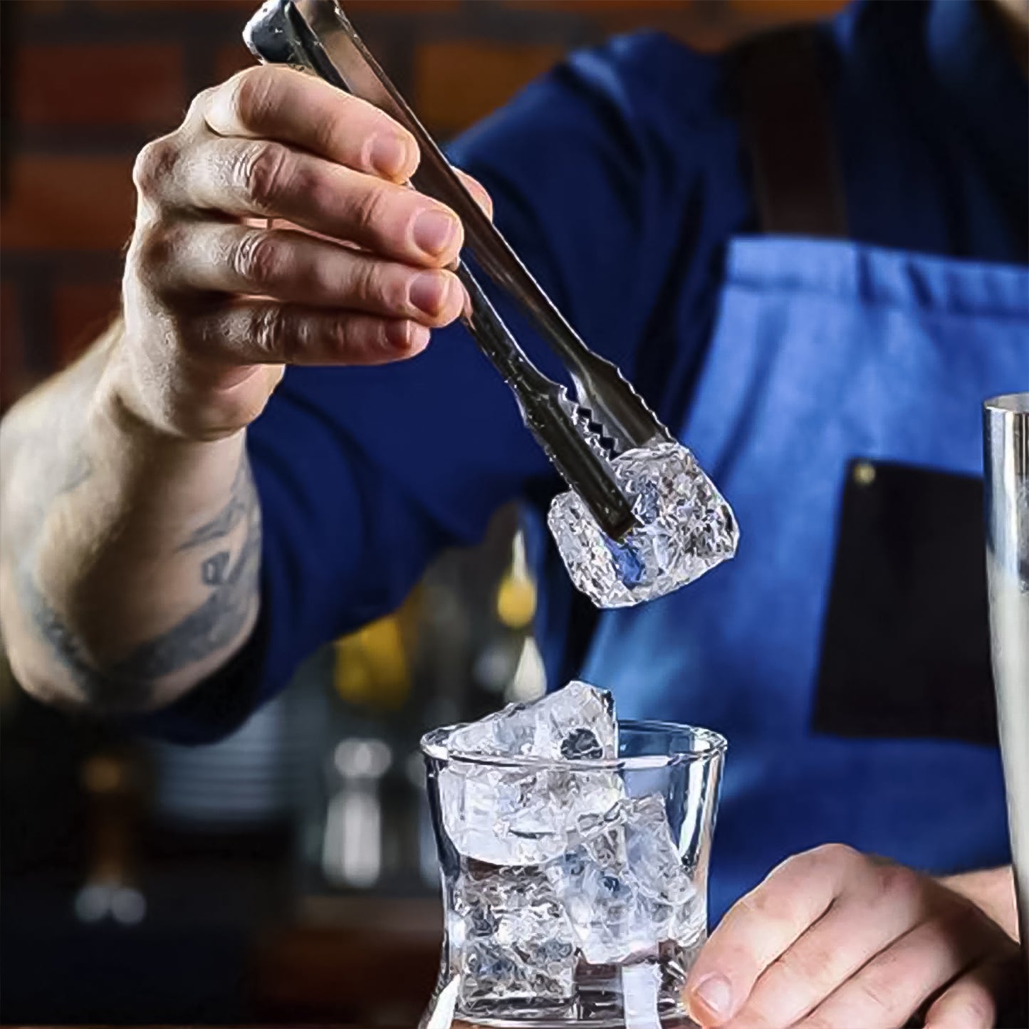 Stainless Steel Tong For Lifting Ice Cubes Sugar Cubes Serving Tongs(1 Pc)