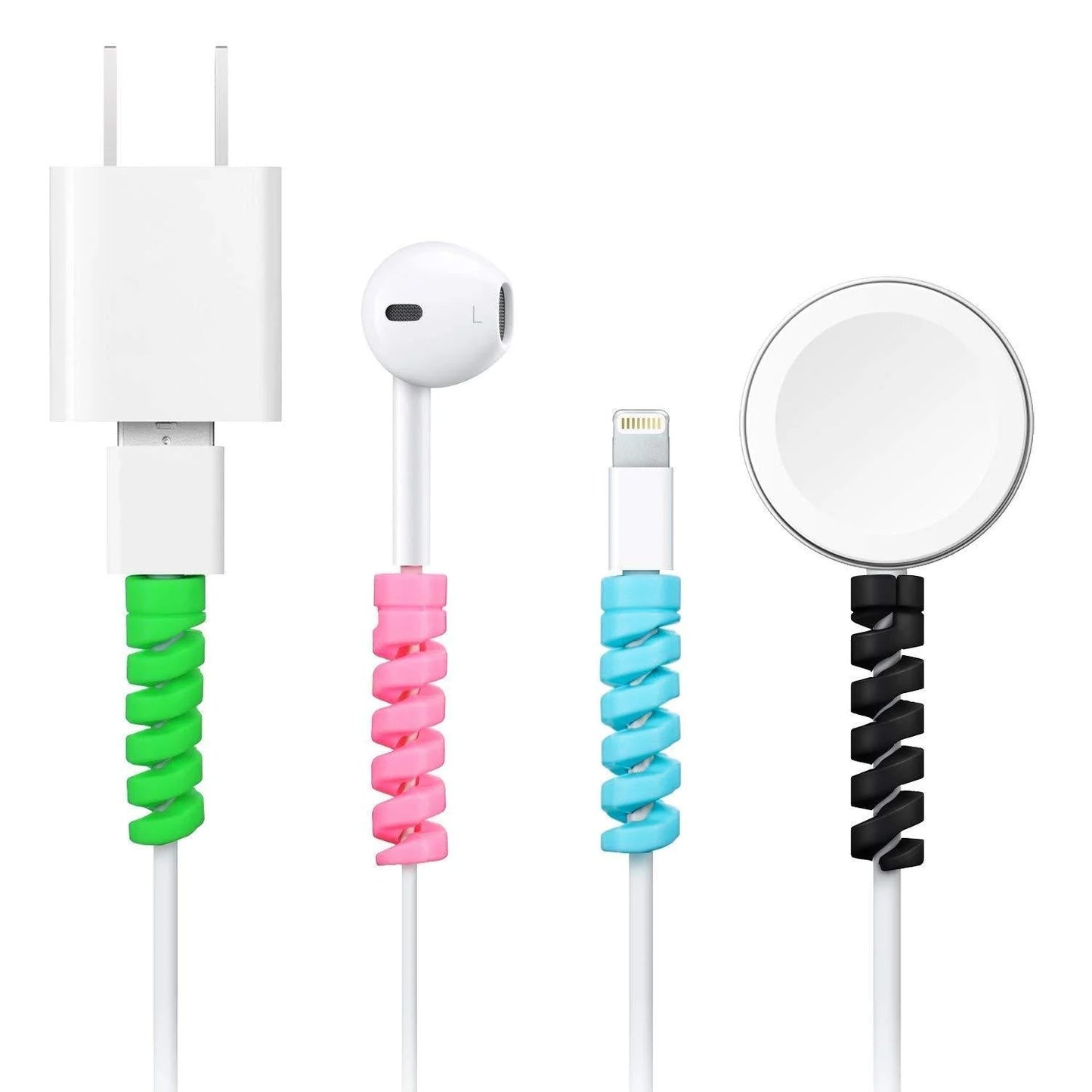 Spiral Charger Cable Protector Data Cable