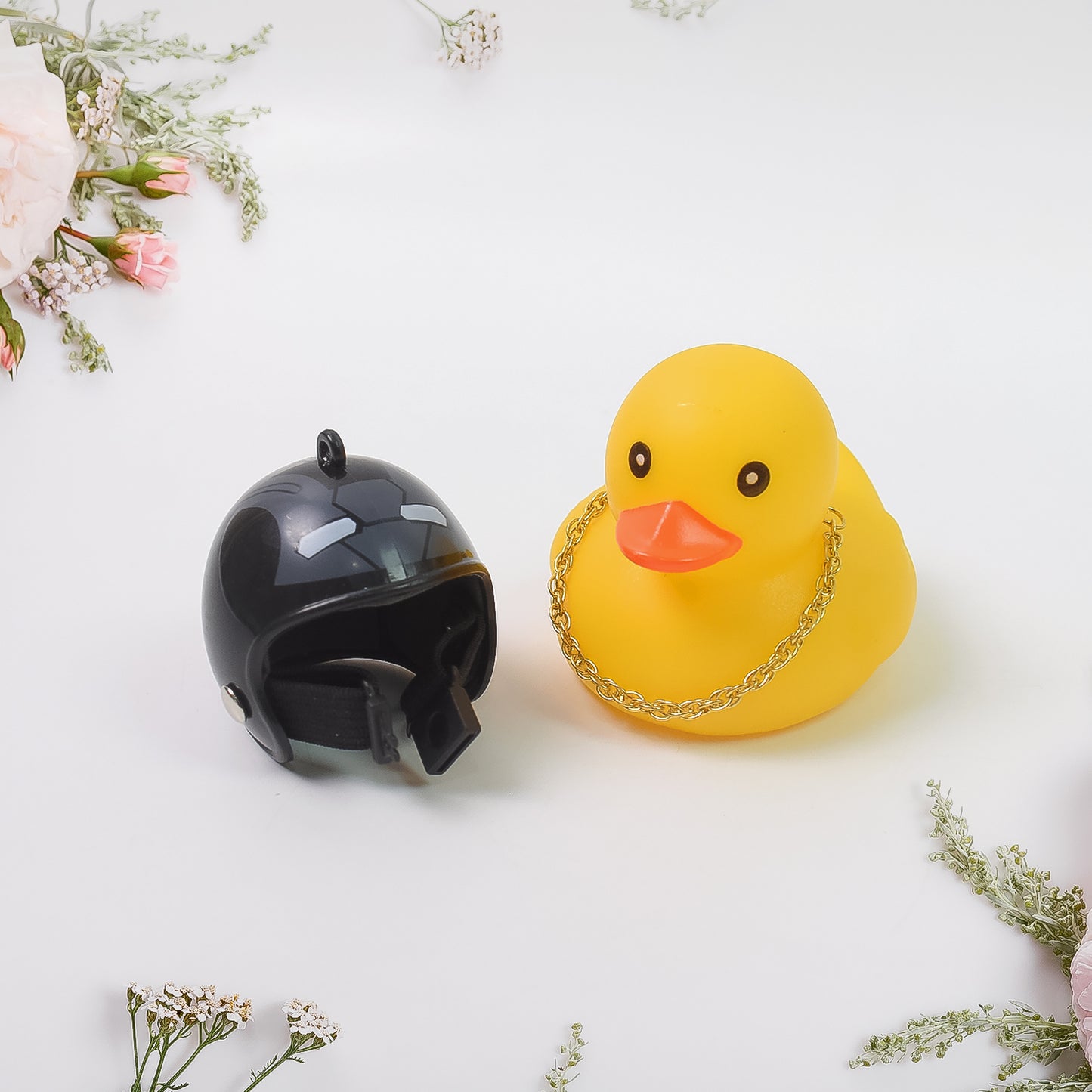 Spring Doll Dance Toy Duck Car Bicycle Bell With Propeller Helmet (1 Pc Mix Design)