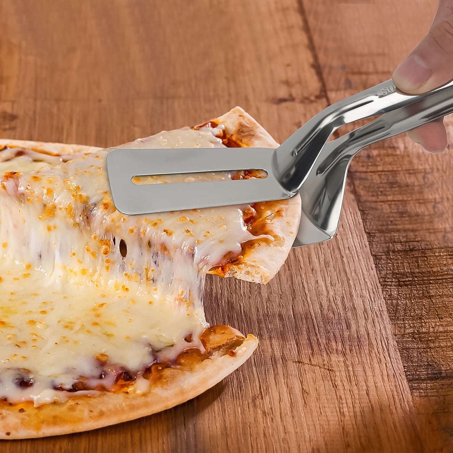 Stainless Steel Cooking Tong - Multifunctional Slotted Fish Double-sided Spatula