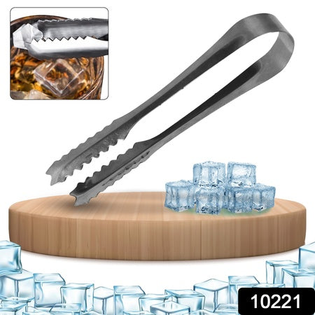 Stainless Steel Tong For Lifting Ice Cubes Sugar Cubes Serving Tongs(1 Pc)