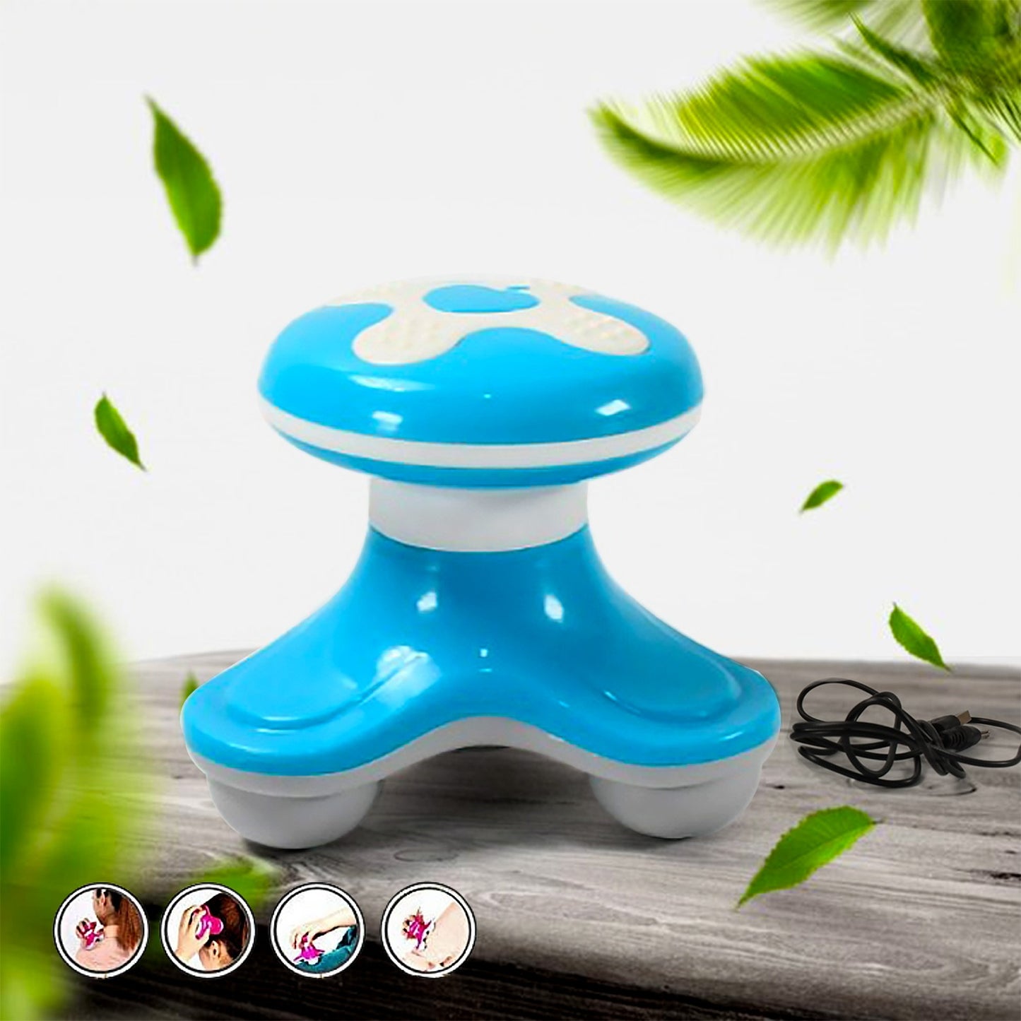 12719 Multifunctional Mini Massager Triangle Electric Usb Massager Automatic Switch Relieve Fatigue As A Gift (1 Pc Battery Not Included)