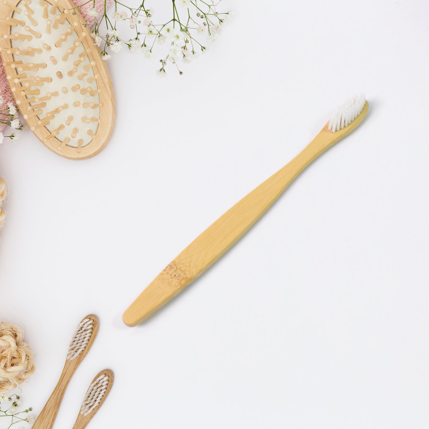 Wooden Bamboo Brush Toothbrush Ultra Soft Bristles (1 Pc)