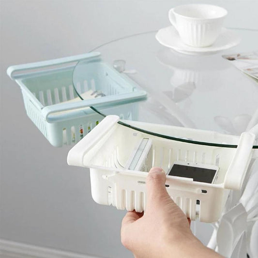 Adjustable Fridge Organizer Racks Tray Sliding Storage Racks (4 Pc Set)
