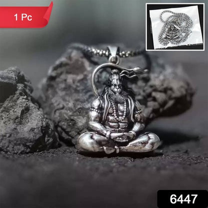 Hanuman Ji Pendant Chain Religious Jewellery for Men and Women