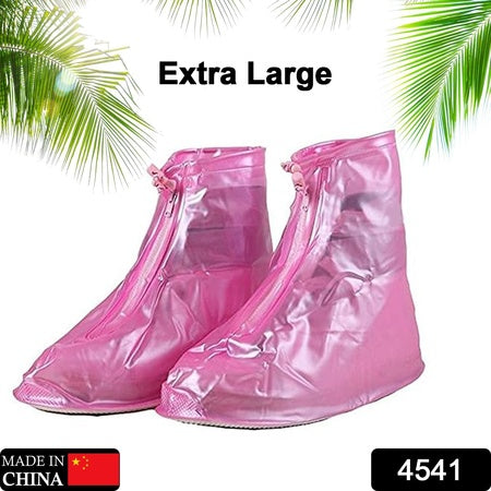 Plastic Shoes Cover Reusable Anti-slip Boots Zippered Overshoes Covers Snow Rain Boots For Kids adult Shoes For Rainy Season
