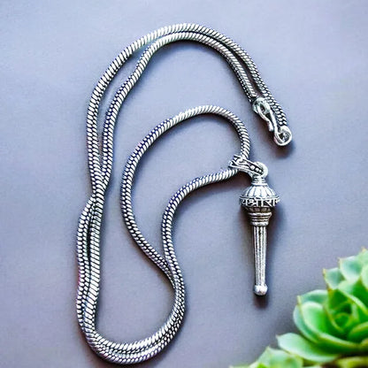 Lord Hanuman Gada Pendant With Chain