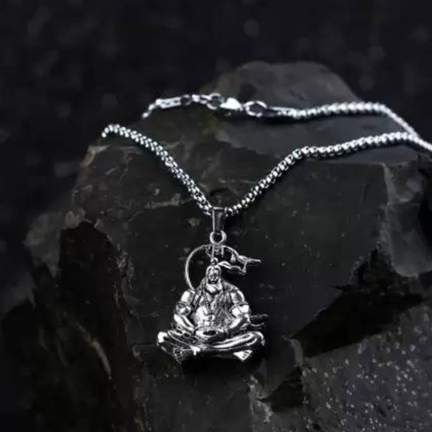 Hanuman Ji Pendant Chain Religious Jewellery for Men and Women