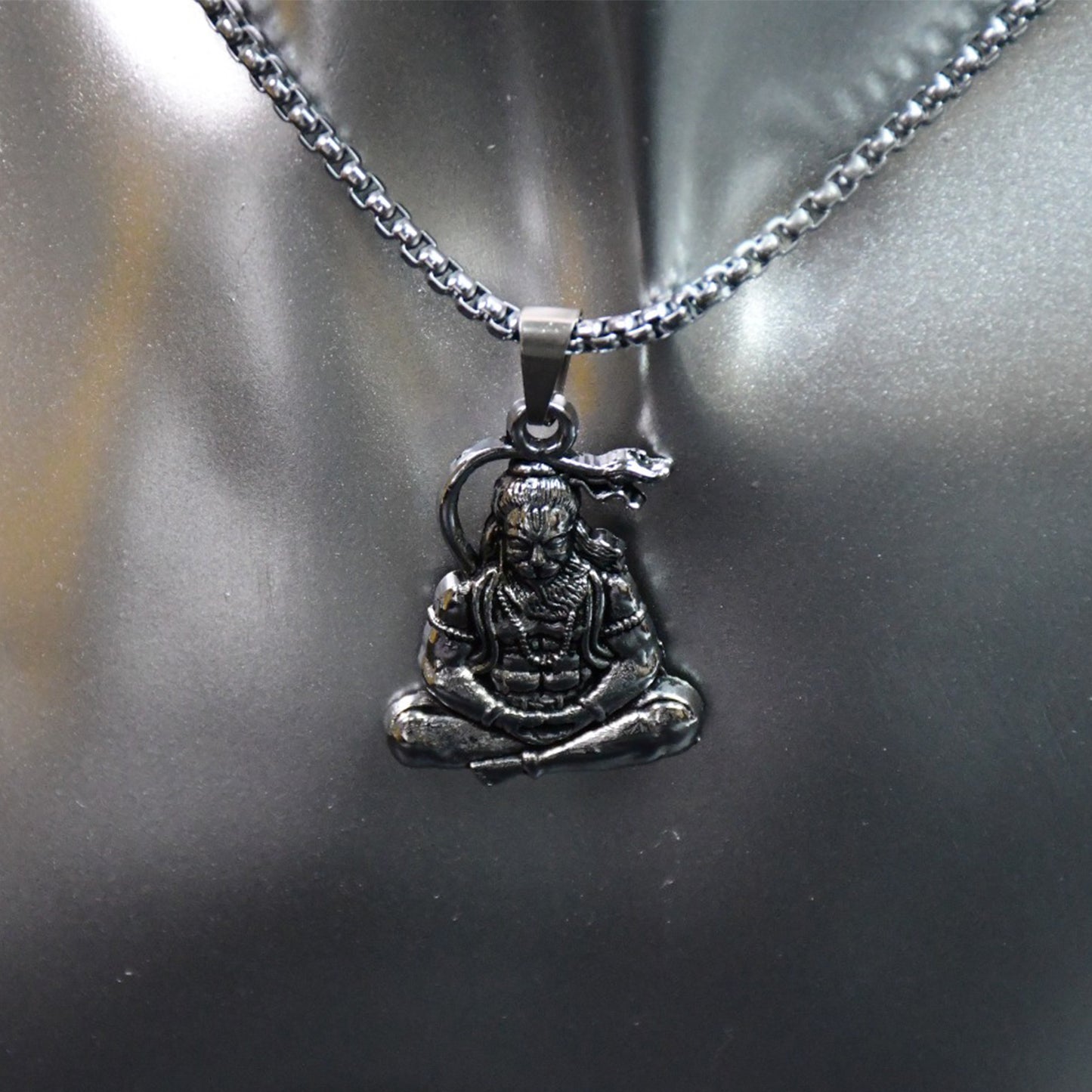 Hanuman Ji Pendant Chain Religious Jewellery for Men and Women