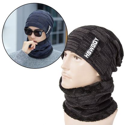 Ultra Soft Unisex Woolen Beanie Cap and Muffler Scarf